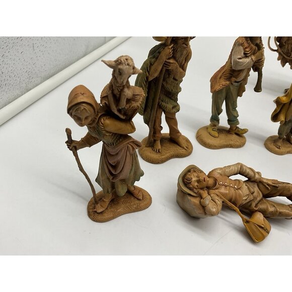 1983 Fontanini Depose Italy Nativity Figurines W/Spider Mark 5" Set of 17 VTG - Picture 6 of 16